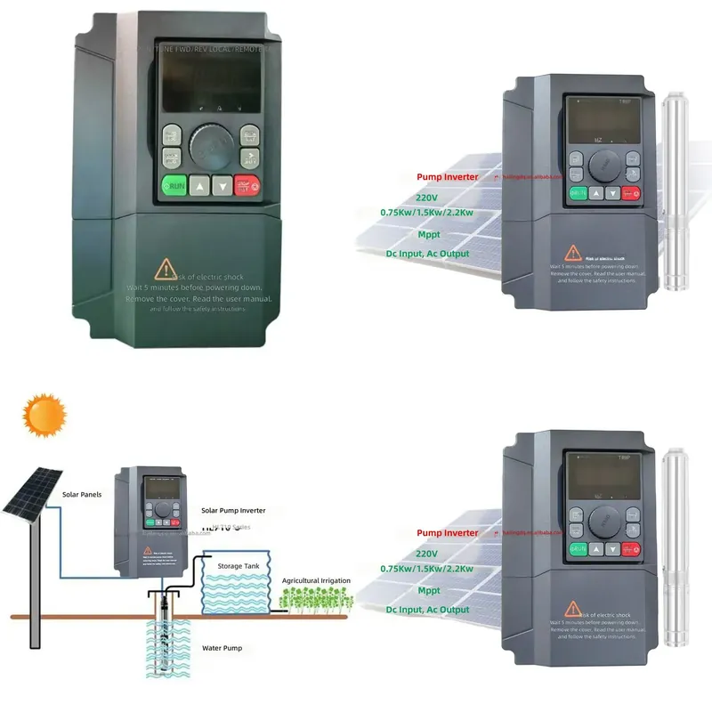 Mppt Solar Pump Controller 1.5Kw - HL710 0.75KW 1.5KW 2.2KW 220V Professionally