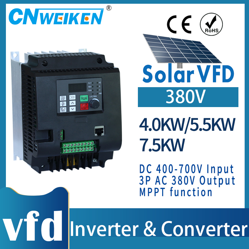 Solar Pump Inverter 2.2Kw - VFD 7.5KW 10HP New Solar Inverter