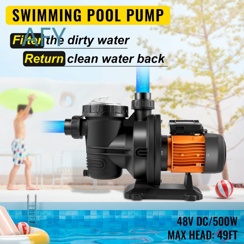 VEVOR Pool Pump for 48V DC 500 - огляд і ціна Solar Pool Pump 48V Dc