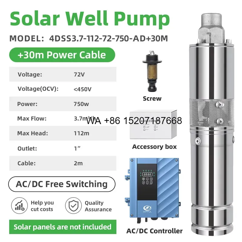 Wmwmnu 1HP Solar Water Pump DC - огляд і ціна Solar Water Pump 1Hp Dc
