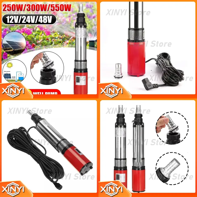 High Lift 55m Submersible Pump - огляд і ціна Solar Water Pump 48V Submersible