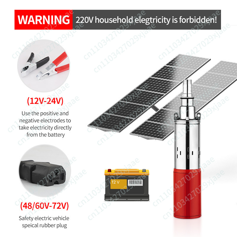 Solar Water Pump 12V 24V 36V 4 - огляд і ціна Solar Water Pump 48V Submersible