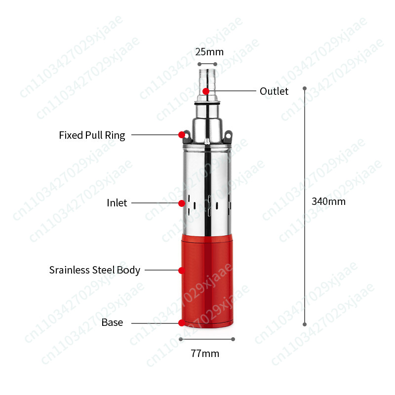 Solar Water Pump 12V 24V 36V 4 - огляд і ціна Solar Water Pump 48V Submersible