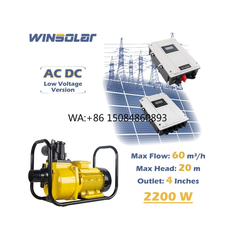 4 Inch 2200W AC DC Hybrid Sola - огляд і ціна Solar Water Pump 2200W 4 Inch