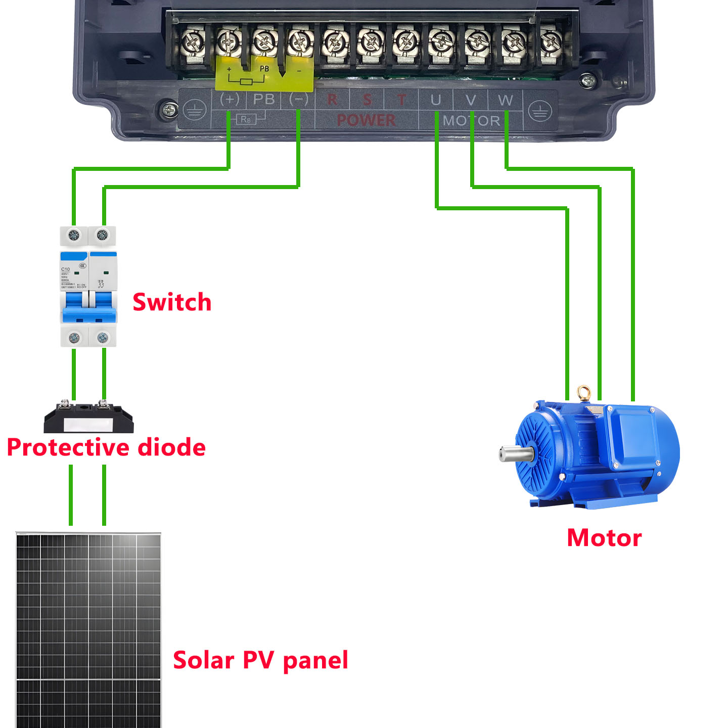 High Performance 5.5kW VFD Vec - огляд і ціна Solar Pump Inverter 5.5Kw Three Phase