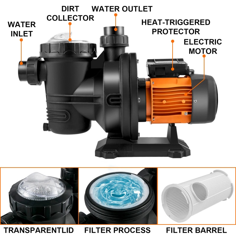 Pool Pump Swimming Pool Pump 4 - огляд і ціна Solar Pool Pump 48V Dc