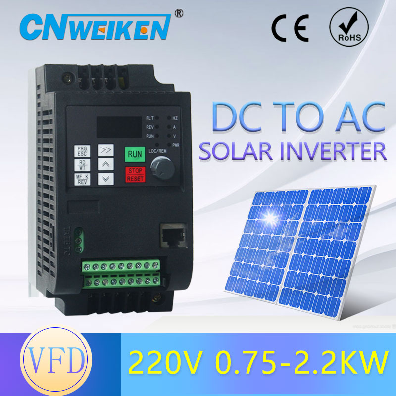 VFD 7.5KW/5.5KW/4KW/2.2KW/1.5K - огляд і ціна Solar Pump Inverter 2.2Kw