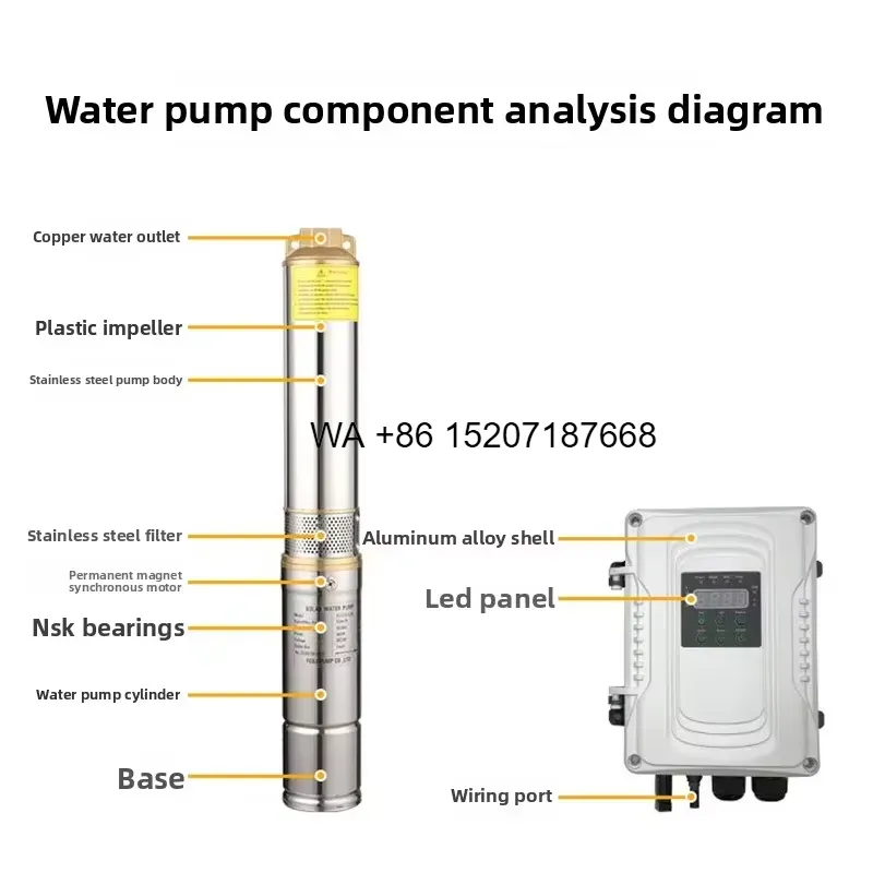 Wmwmnu DC Solar Pump System wi - огляд і ціна Solar Water Pump 1Hp Dc
